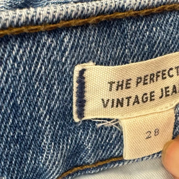 Madewell Perfect Vintage Fit High waist Jean Size 28 - Picture 7 of 8